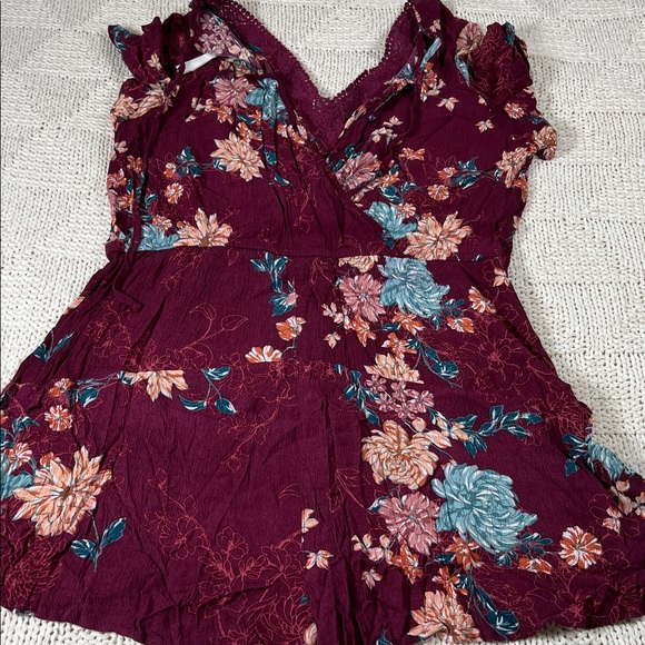 Xhilaration Floral Print Romper - Picture 5 of 10
